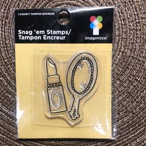 Imaginisce Clear Stamp - Lipstick & Mirror
